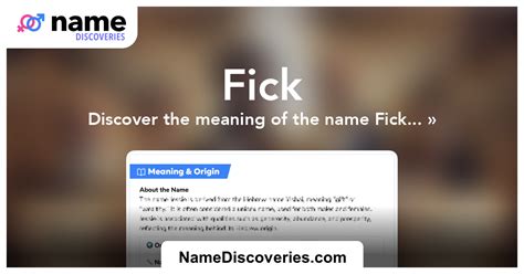 fick englisch|declension fick meaning.